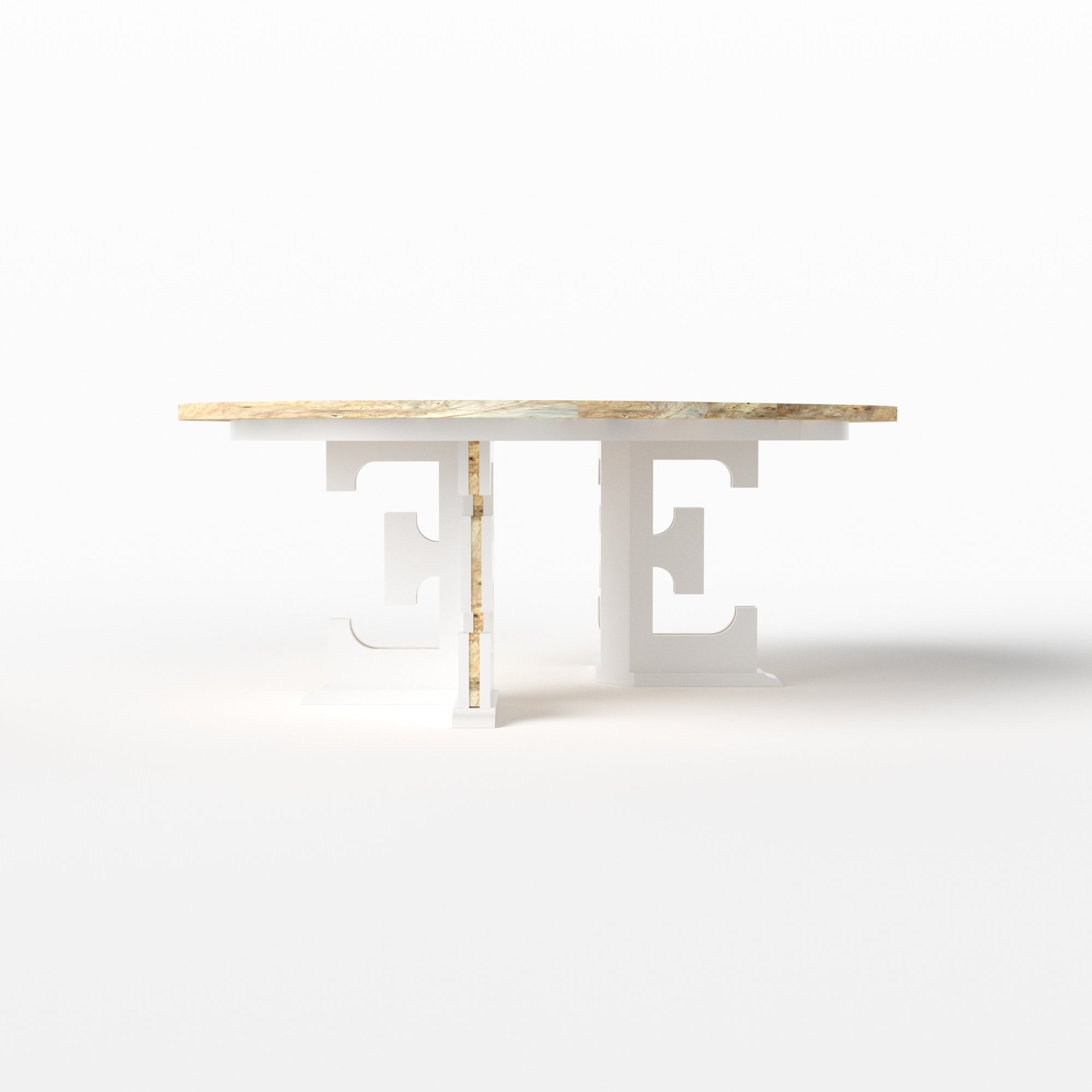E Pedestal Table