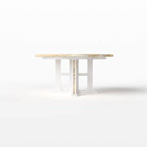 H Pedestal Table