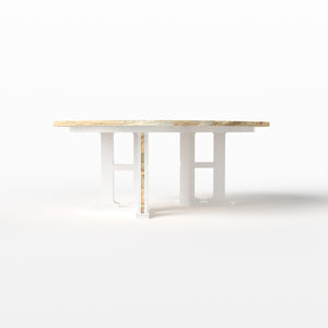 H Pedestal Table