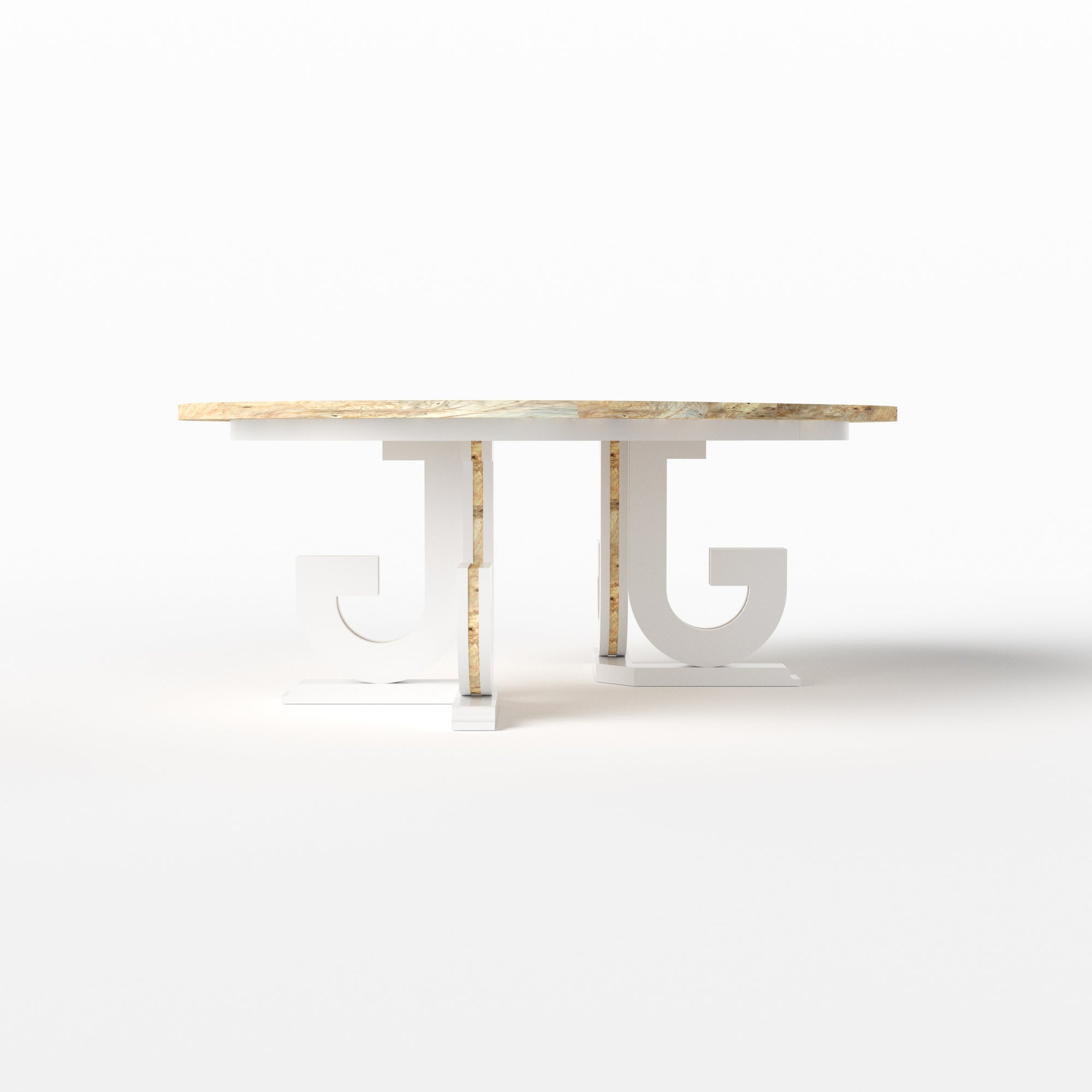 J Pedestal Table