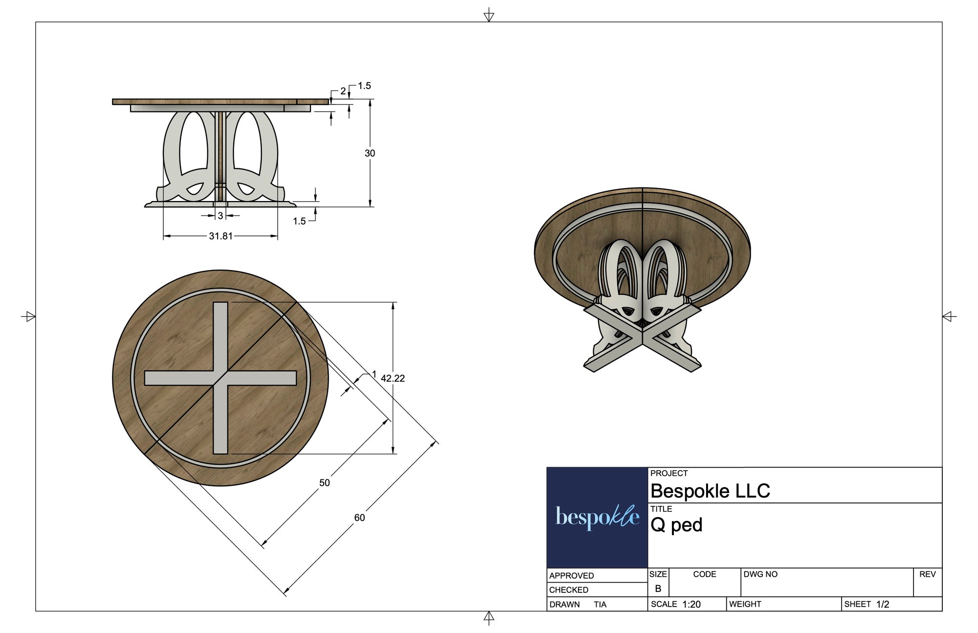 Q Pedestal Table