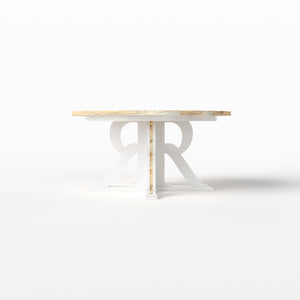 R Pedestal Table