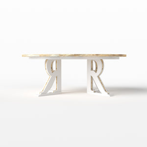 R Pedestal Table