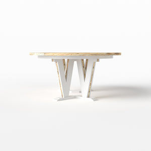 V Pedestal Table