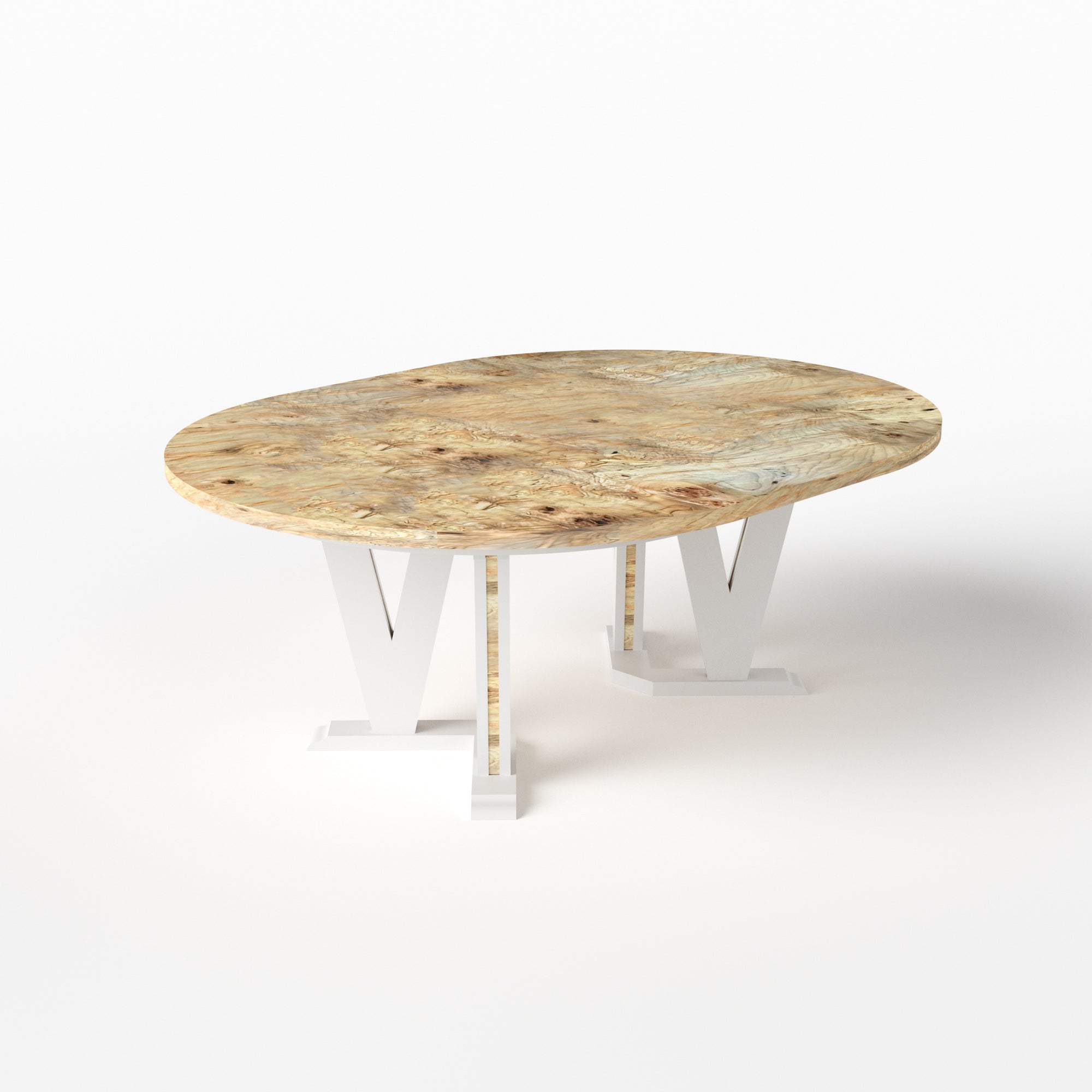 V Pedestal Table