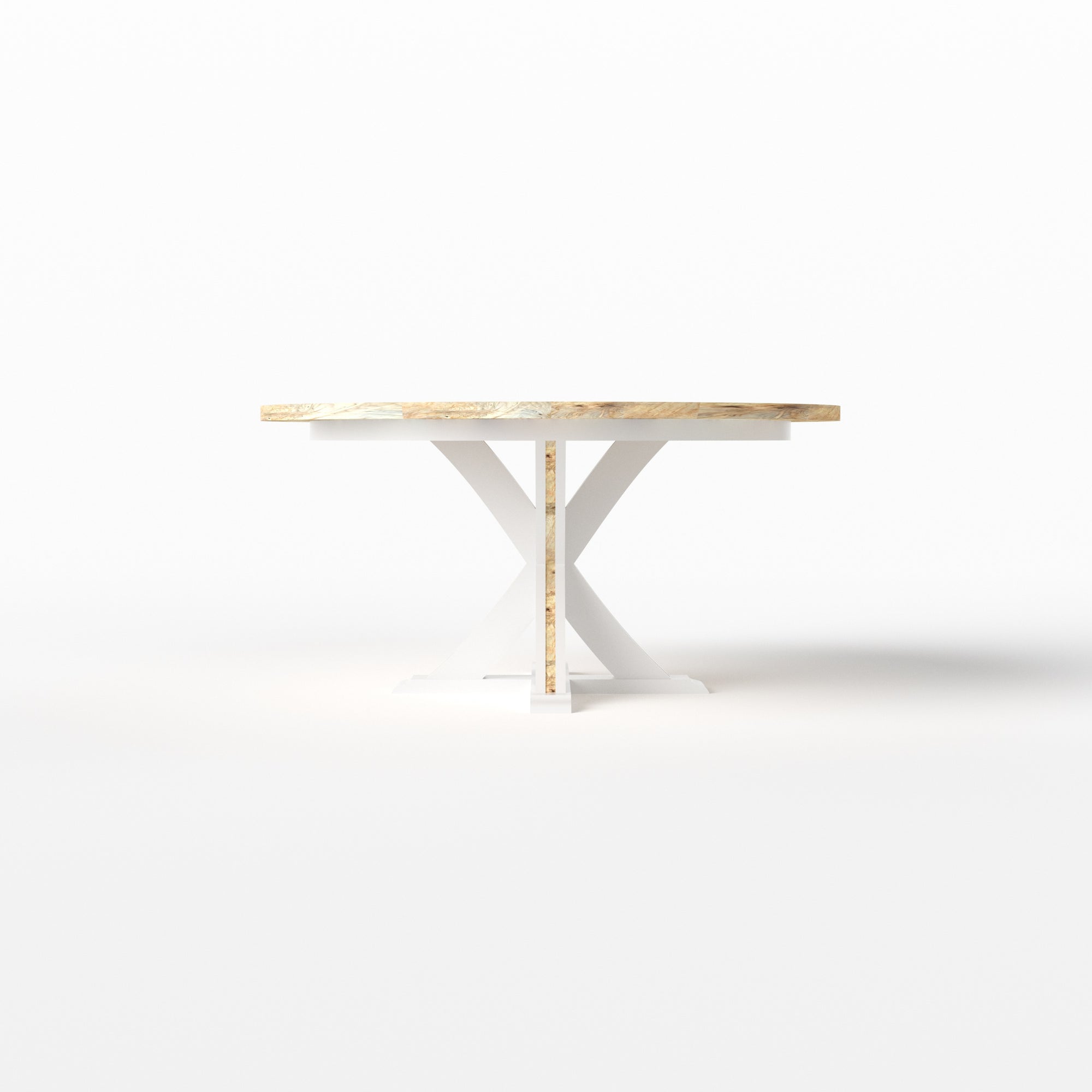 X Pedestal Table