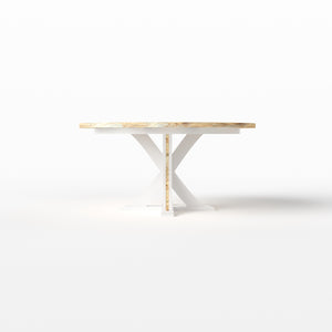 X Pedestal Table