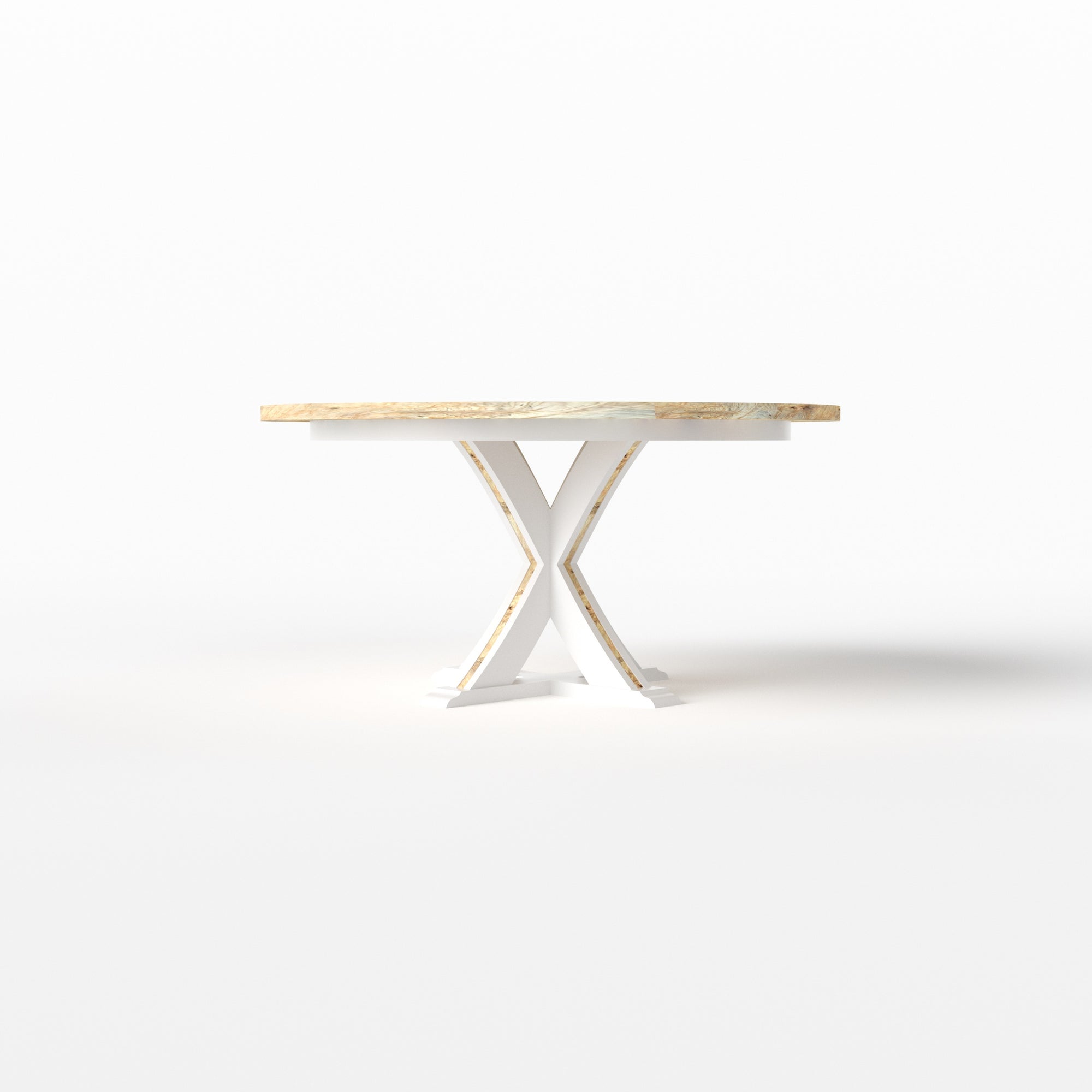X Pedestal Table