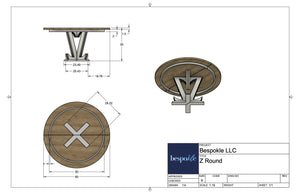 Z Pedestal Table