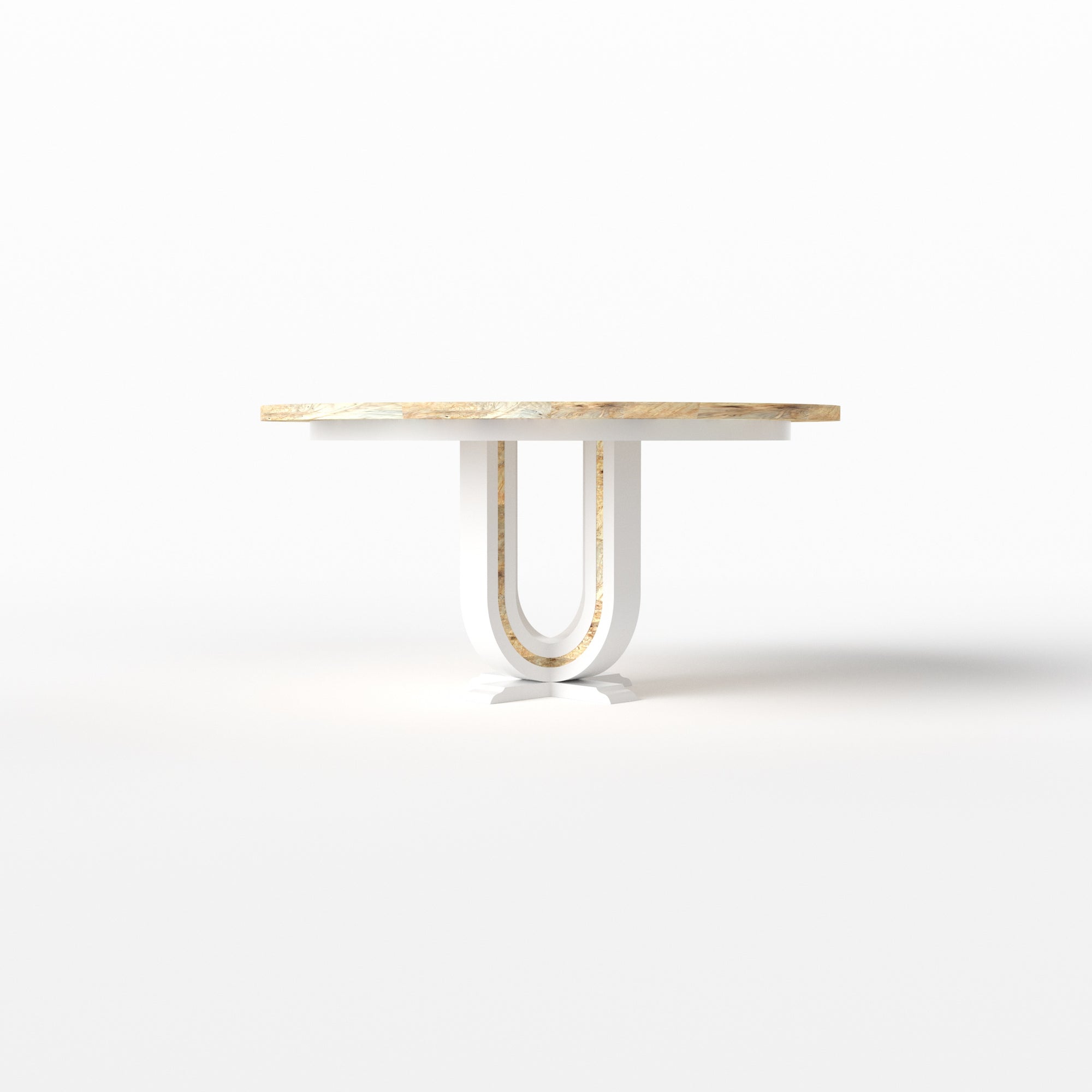 U Pedestal Table