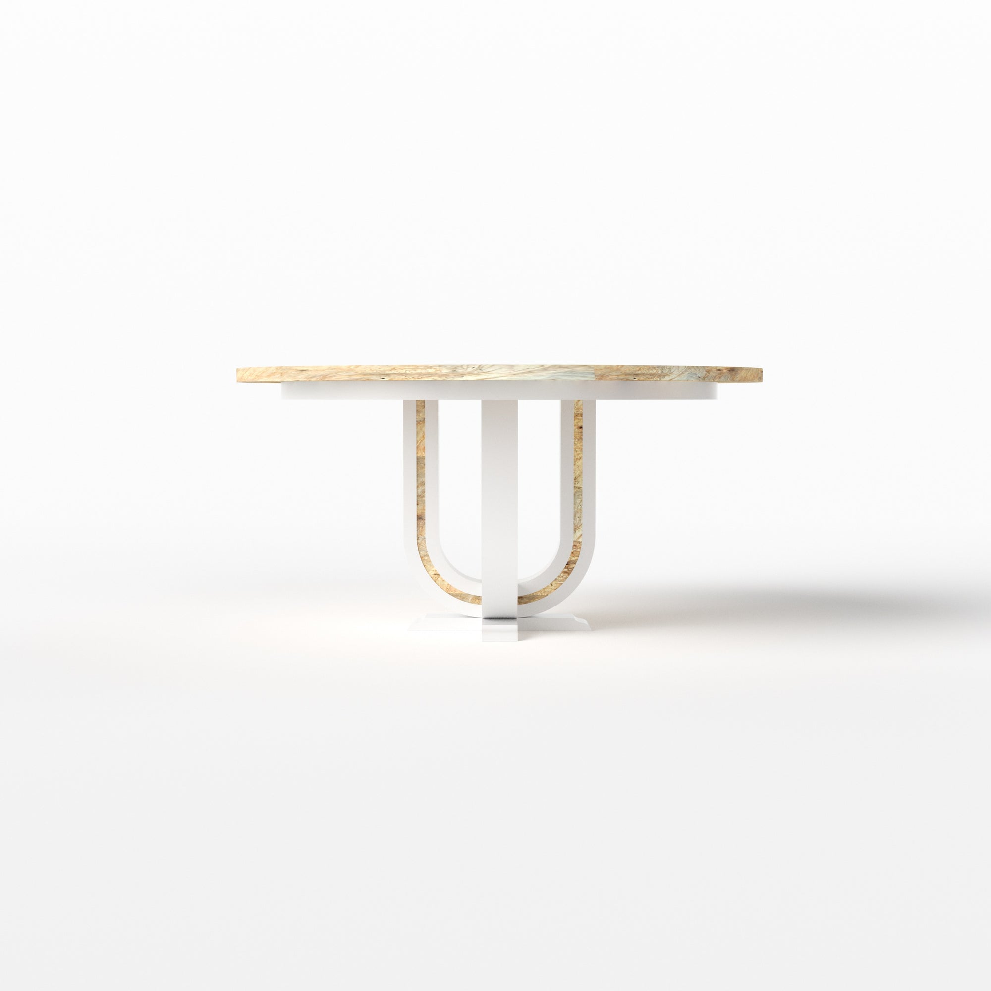 U Pedestal Table