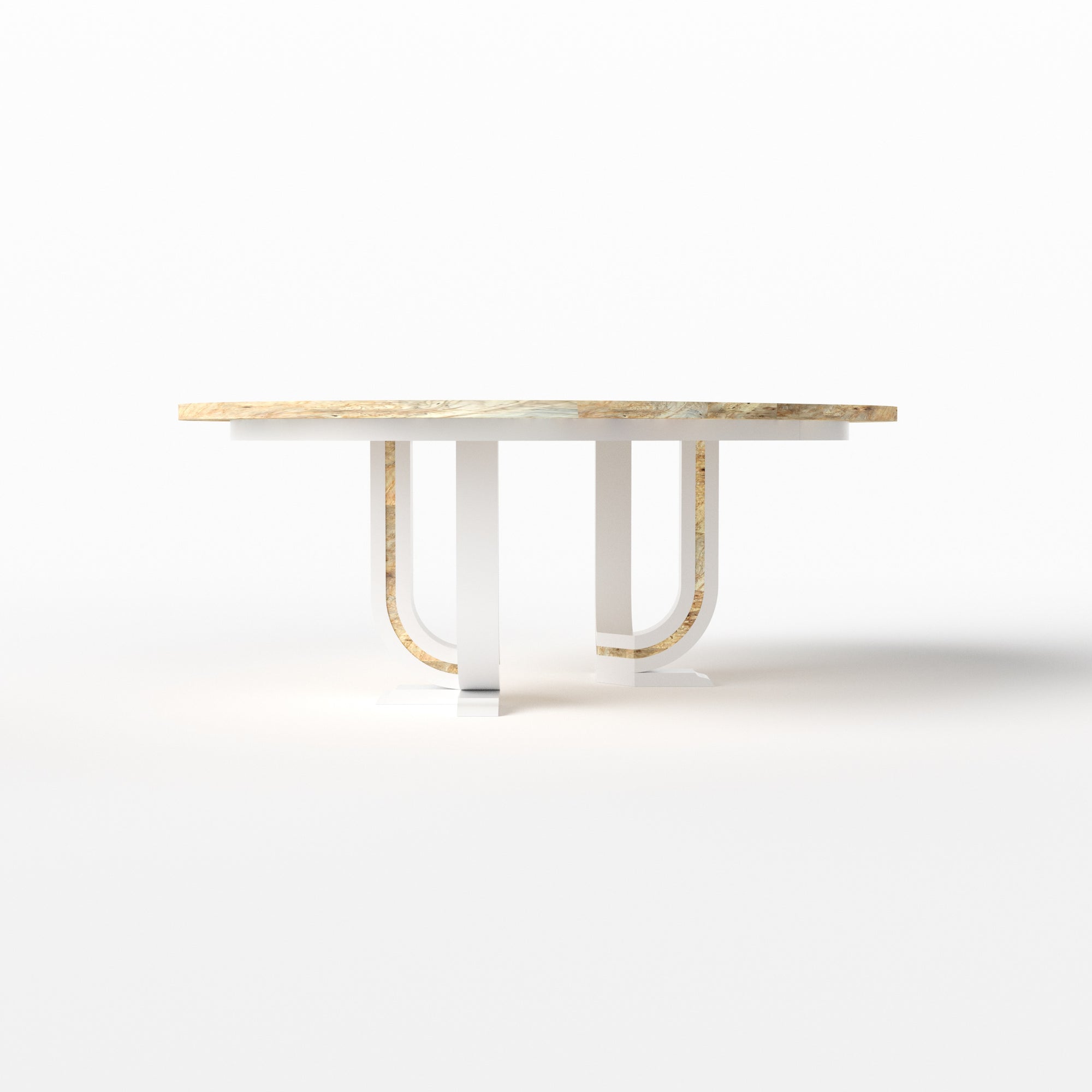U Pedestal Table