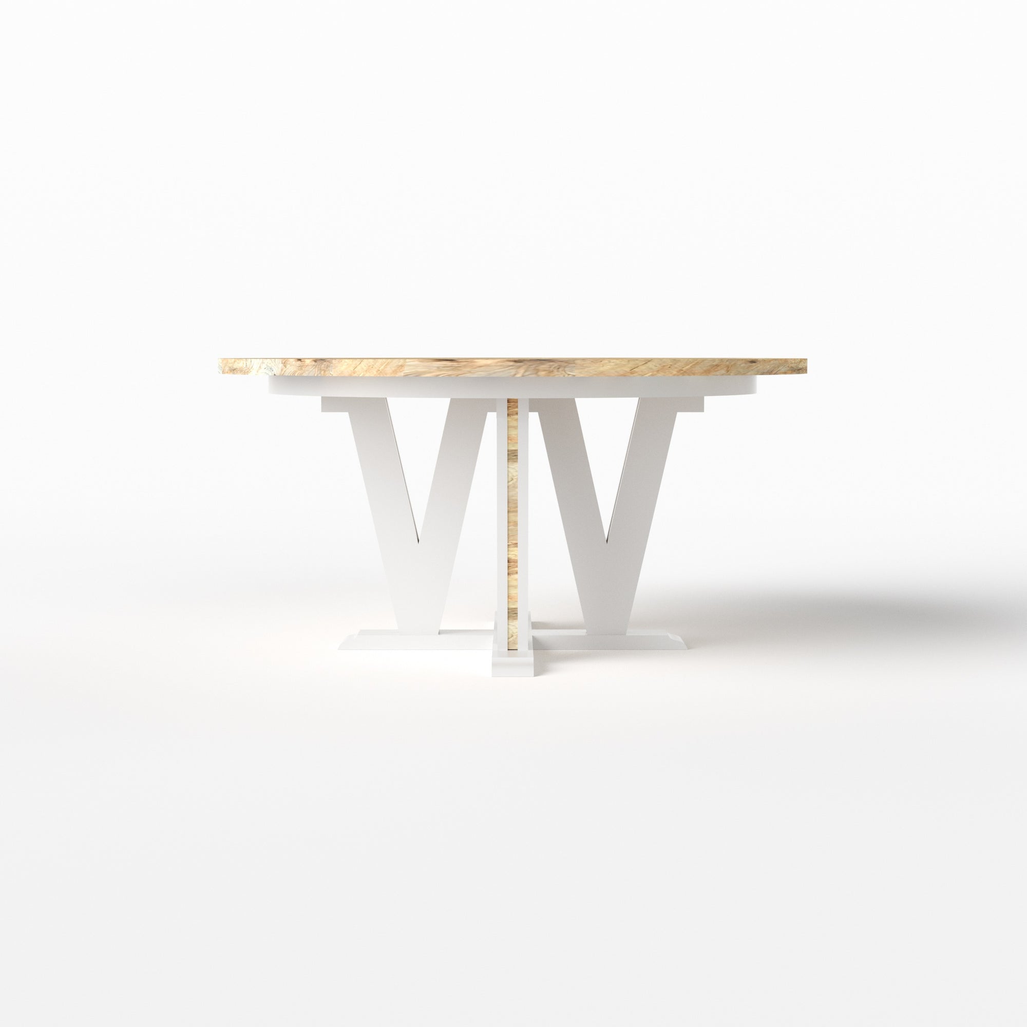 V Pedestal Table