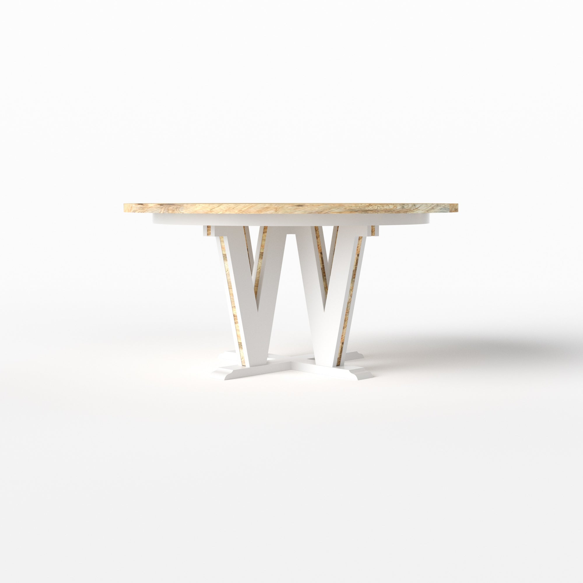 V Pedestal Table