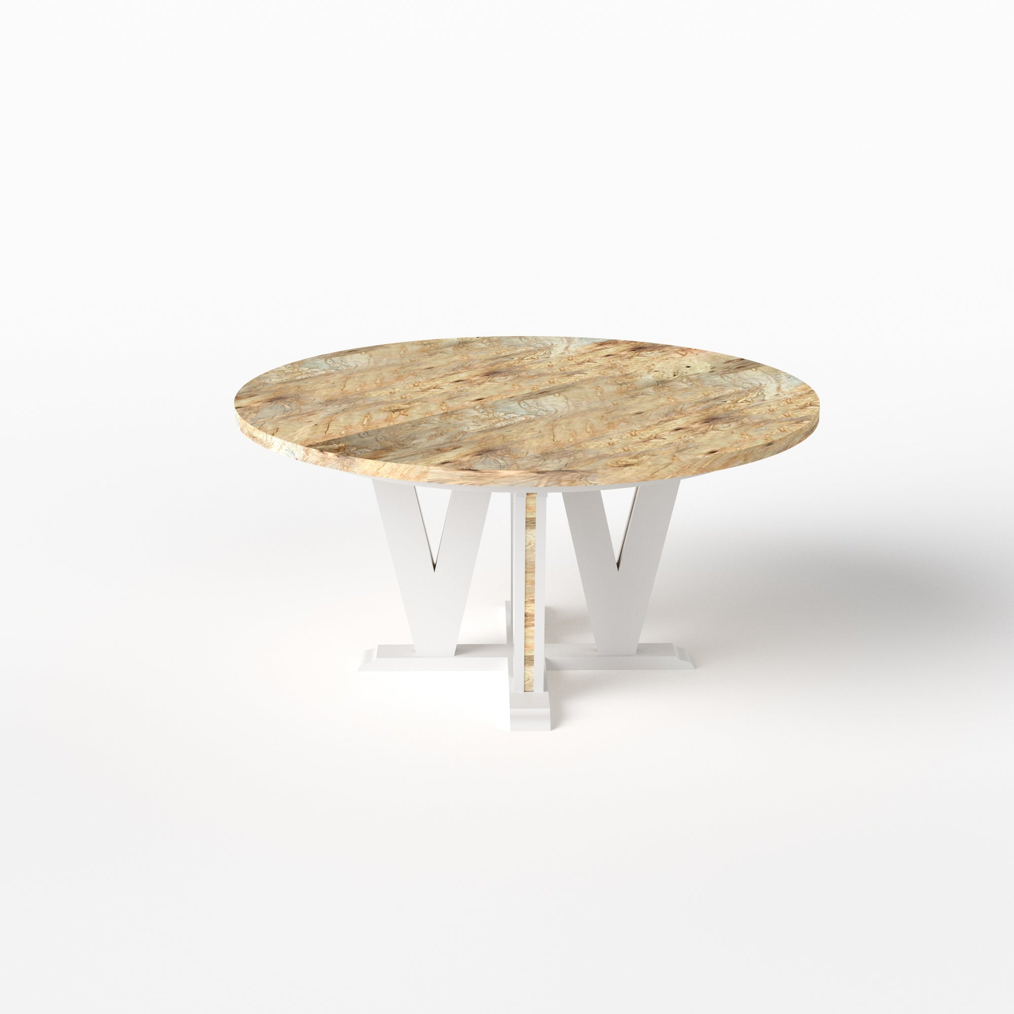 V Pedestal Table